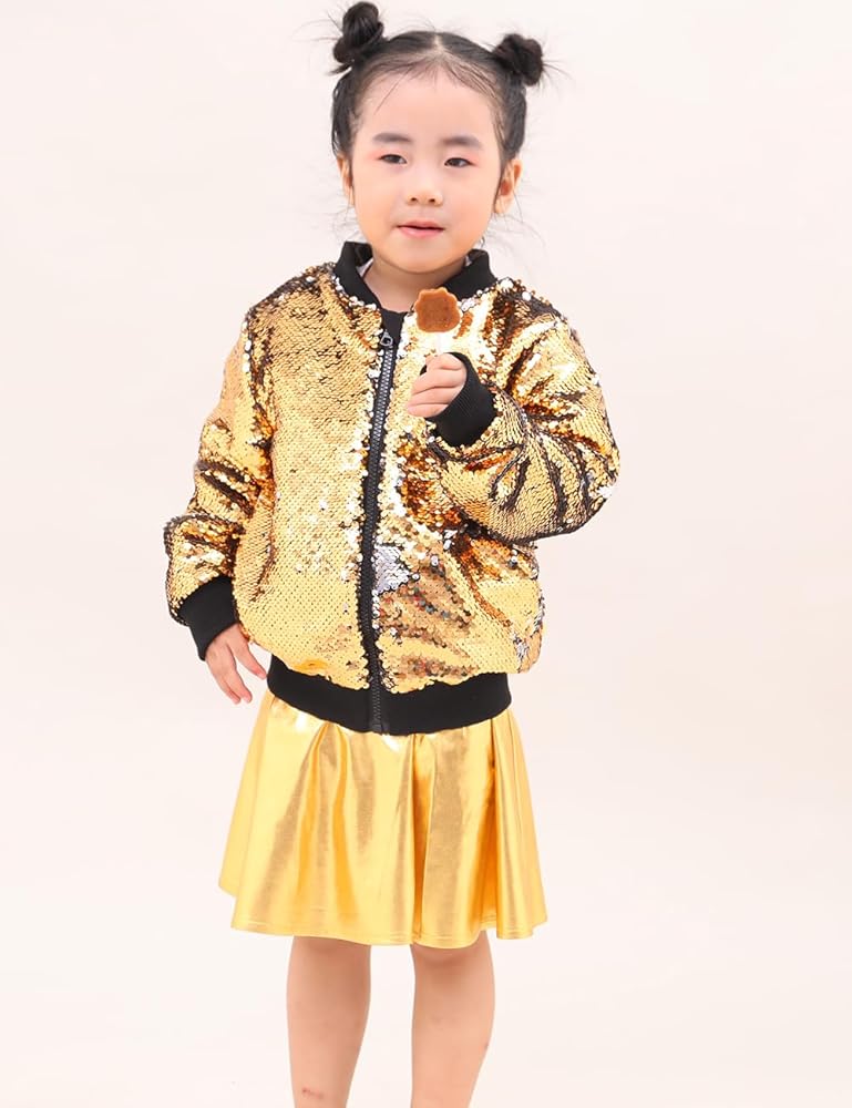 Amazon.com: Cilucu Kids Jackets Girls Boys Flip Sequin